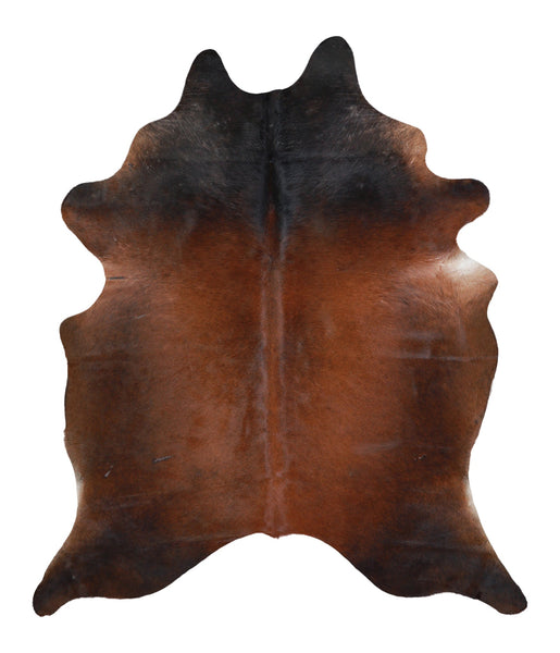 Brown with Red Cowhide Rug #A15776R