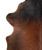 Brown with Red Cowhide Rug #A15776R