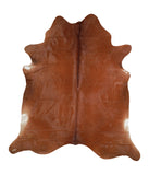 Solid Brown Cowhide Rug #A15784R