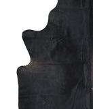 Solid Black Cowhide Rug #A15798R