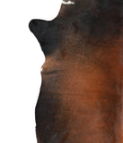 Brown with Red Cowhide Rug #A15807R