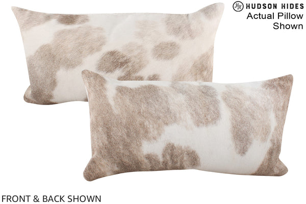 Grey with White Cowhide Pillow #A15827