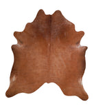 Solid Brown Cowhide Rug #A15842R