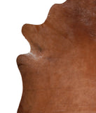 Solid Brown Cowhide Rug #A15842R