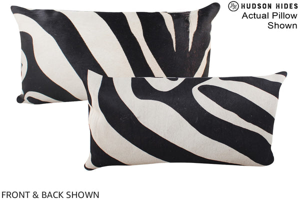 Zebra Cowhide Pillow #A15854