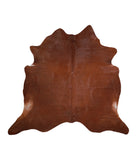 Solid Brown Cowhide Rug #A15859R