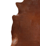Solid Brown Cowhide Rug #A15859R