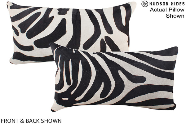 Zebra Cowhide Pillow #A15862