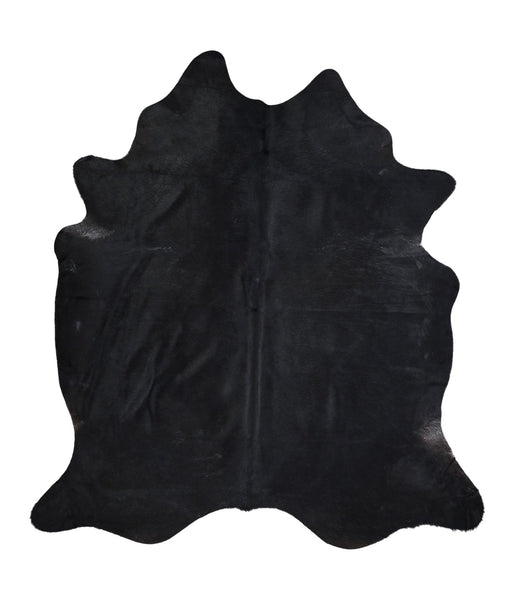 Solid Black Cowhide Rug #A15873R