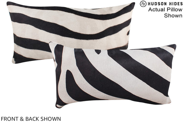 Zebra Cowhide Pillow #A15919