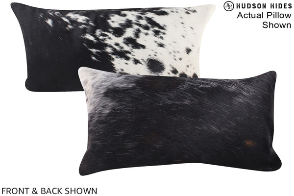 Black and White Cowhide Pillow #A15943