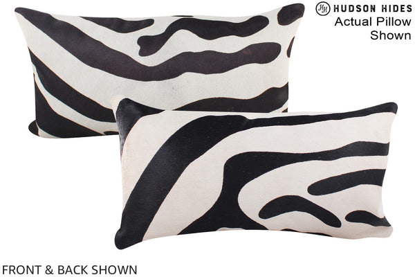 Zebra Cowhide Pillow #A15961