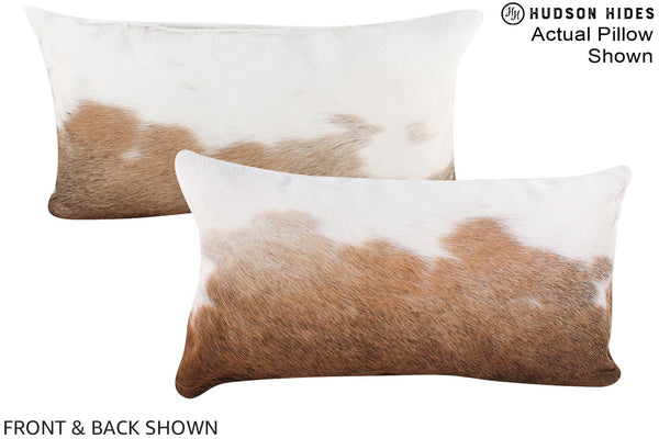 Brown and White Cowhide Pillow #A15972