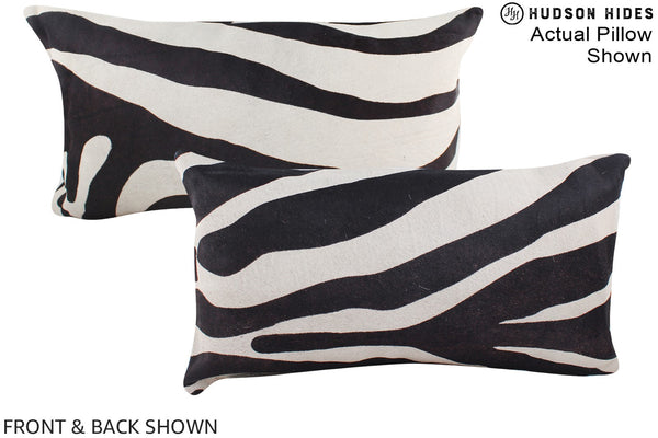 Zebra Cowhide Pillow #A15973