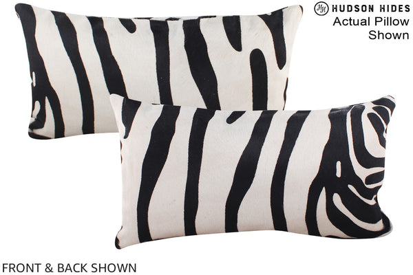 Zebra Cowhide Pillow #A15988