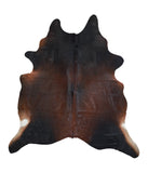 Brown with Red Cowhide Rug #A15994R