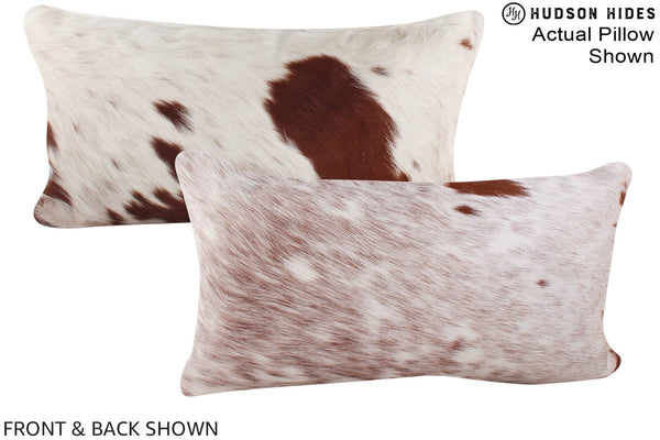 Brown and White Cowhide Pillow #A16020
