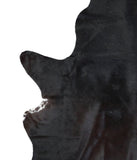 Solid Black Cowhide Rug #A16026R