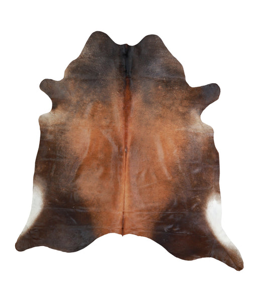 Brown with Red Cowhide Rug #A16030R