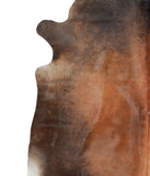 Brown with Red Cowhide Rug #A16030R