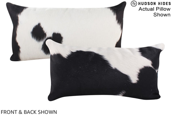 Black and White Cowhide Pillow #A16067