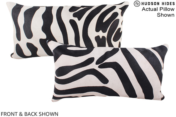 Zebra Cowhide Pillow #A16074