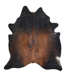 Brown with Red Cowhide Rug #A16085R