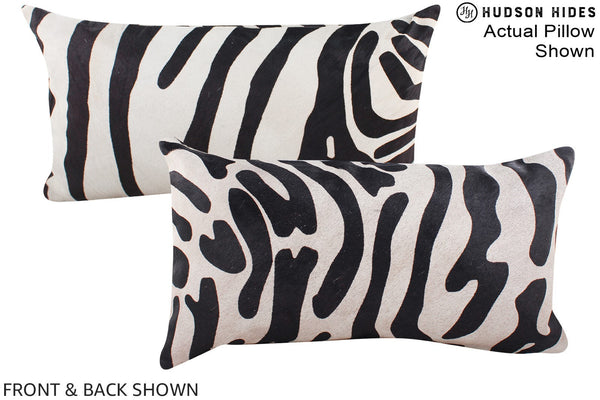 Zebra Cowhide Pillow #A16086