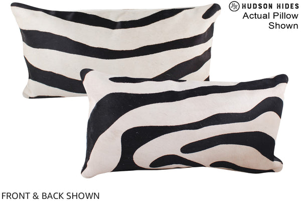 Zebra Cowhide Pillow #A16089