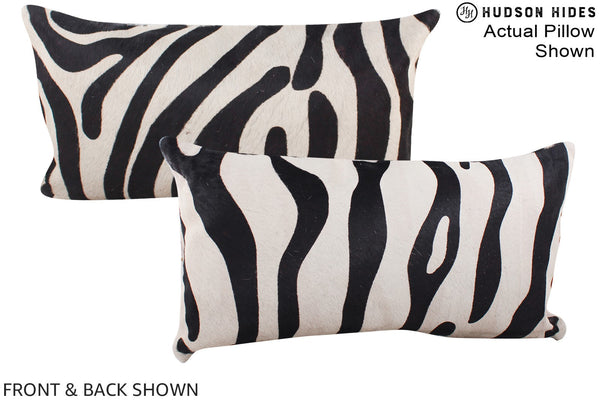 Zebra Cowhide Pillow #A16098
