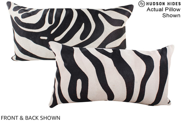 Zebra Cowhide Pillow #A16106