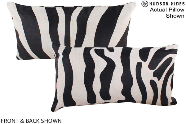 Zebra Cowhide Pillow #A16118