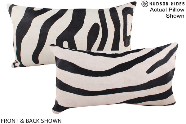 Zebra Cowhide Pillow #A16124
