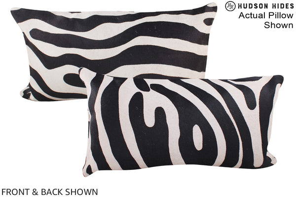 Zebra Cowhide Pillow #A16127