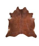 Solid Brown Cowhide Rug #A16136R