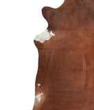 Solid Brown Cowhide Rug #A16136R