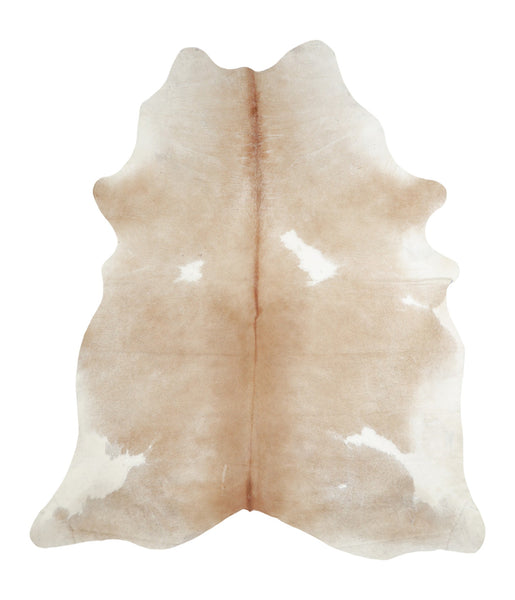 Beige and White Cowhide Rug #A16161R