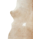 Beige and White Cowhide Rug #A16161R