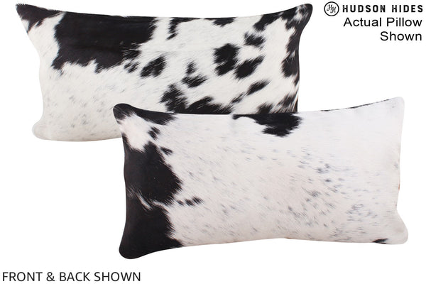 Black and White Cowhide Pillow #A16178