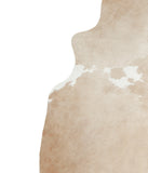 Beige and White Cowhide Rug #A16181R