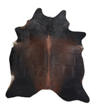 Brown with Red Cowhide Rug #A16224R