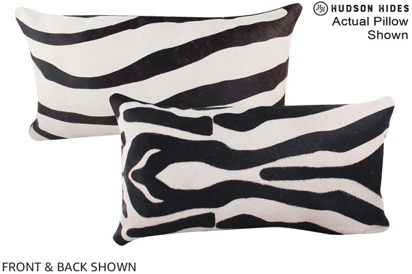 Zebra Cowhide Pillow #A16232