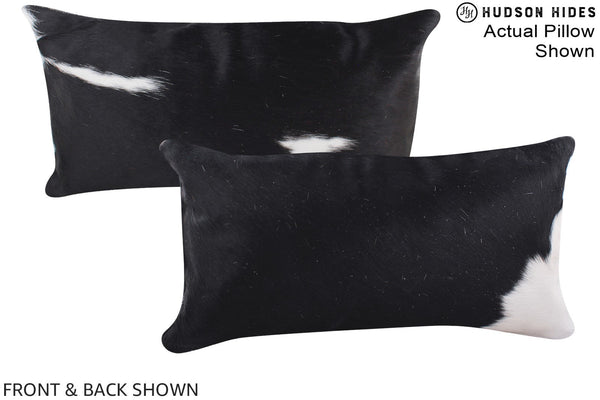 Black and White Cowhide Pillow #A16279
