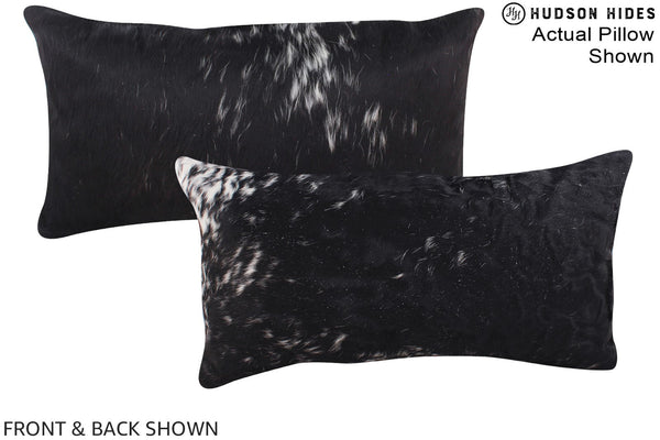 Black and White Cowhide Pillow #A16291