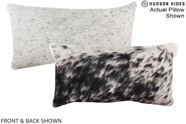 Black and White Cowhide Pillow #A16317