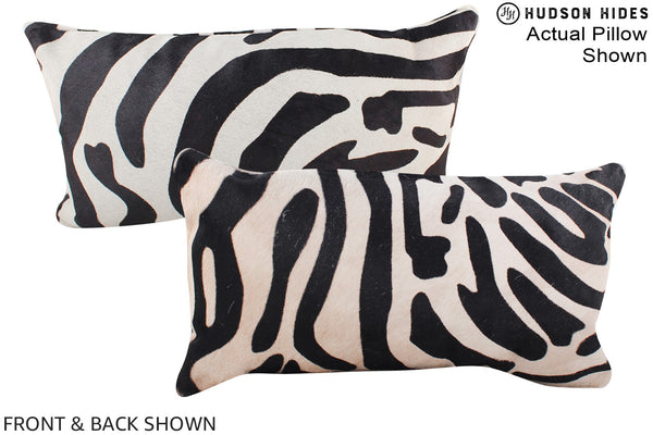 Zebra Cowhide Pillow #A16379