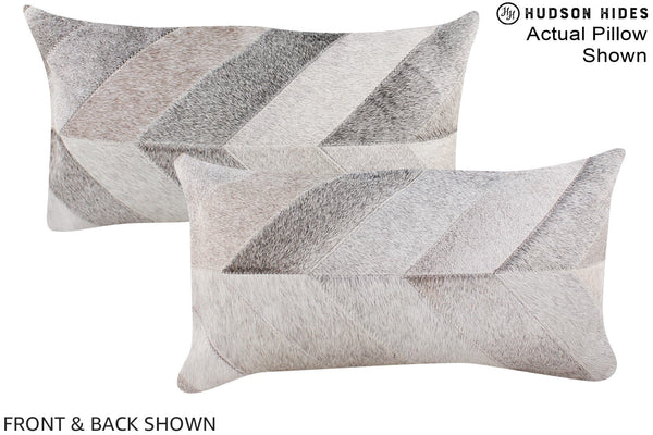 Patchwork Cowhide Pillow #A16383