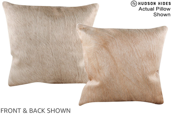 Champagne Cowhide Pillow #A16401