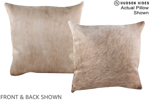 Champagne Cowhide Pillow #A16402