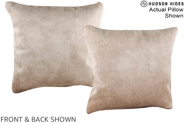 Champagne Cowhide Pillow #A16410